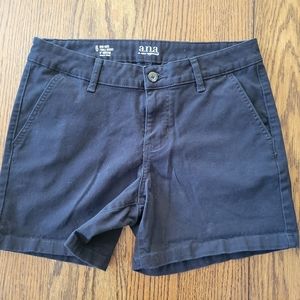 SOLD A.N.A. Black Chino Shorts SOLD